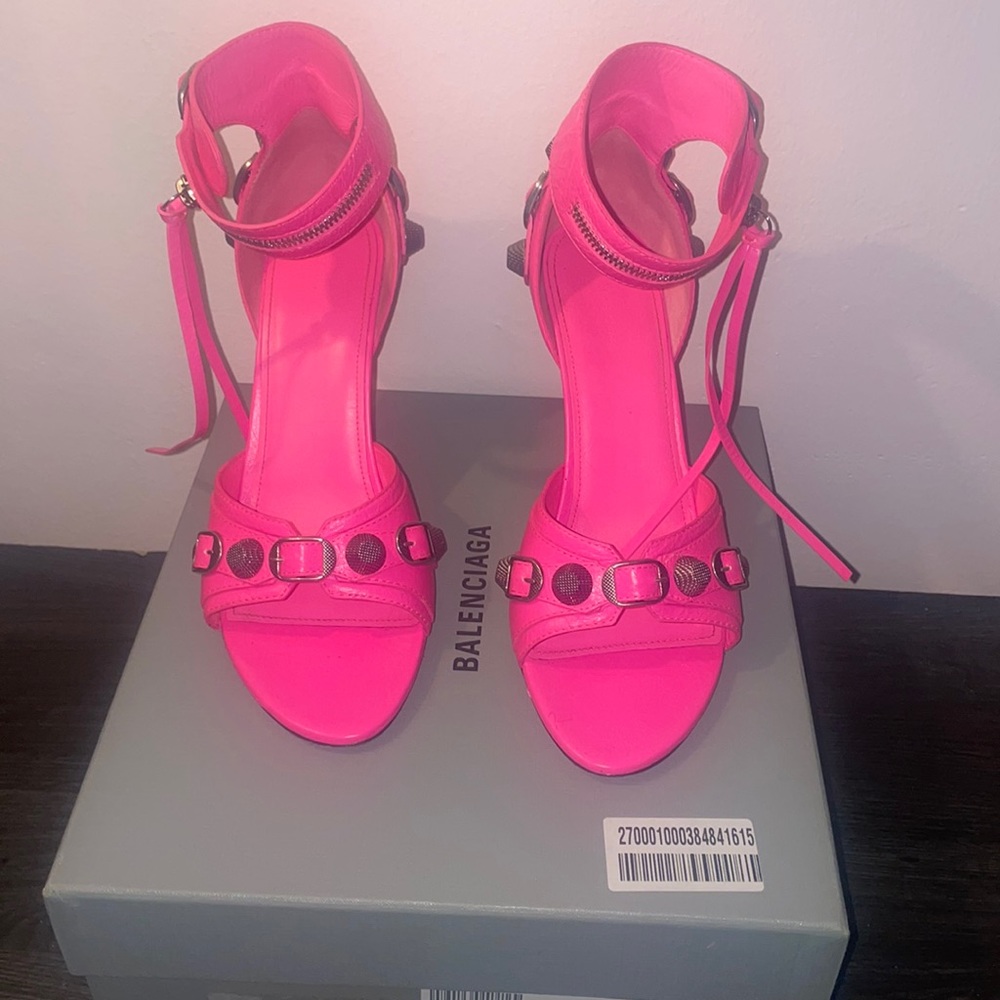 Balenciaga Cagole Pink Sandals size 40